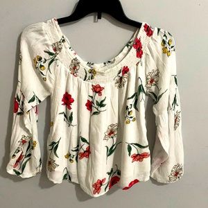 Floral crop top (party wear)